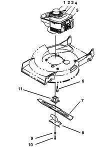 Engine Assembly Diagram and Parts List for 20433 39000001 - 39999999 Toro Lawn Mower