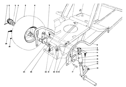 Front Axle Assembly Diagram and Parts List for 57356 2000001 - 2999999 Toro Lawn Tractor