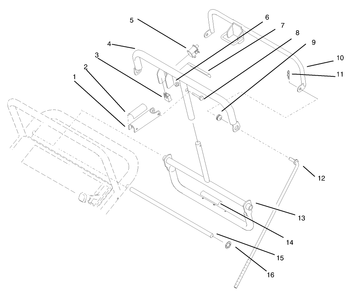 Handle Assembly (Continued) Diagram and Parts List for 30165 890001 - 899999 Toro Lawn Tractor Accessories