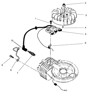Ignition Assembly (Model No. 47pv9-3) Diagram and Parts List for 22038 9900001 - 9999999 Toro Lawn Mower