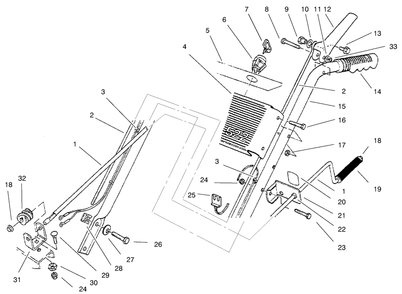 Part Location Diagram of Reference Toro Panel-Escutcheon