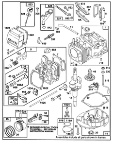Engine Gts-150 77-8990 Diagram and Parts List for 20210 1000001 - 1999999 Toro Lawn Mower
