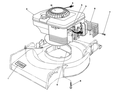 Engine Assembly Diagram and Parts List for 16400 4900001 - 4999999 Toro Lawn Mower