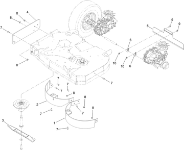 Recycler Assembly Diagram and Parts List for 140-1913  Toro Lawn Mower