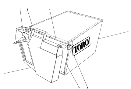 Grass Bag Assembly 11-0159 Diagram and Parts List for 20215 2000001 - 2999999 Toro Lawn Mower
