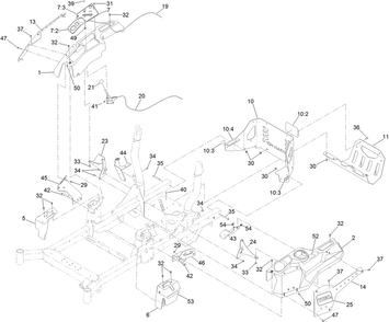 Control Console And Guard Assembly Diagram and Parts List for 74450 400000000-402099999 Toro Lawn Tractor