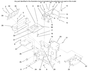 Part Location Diagram of 79-3640-03 Toro DISCONTINUED