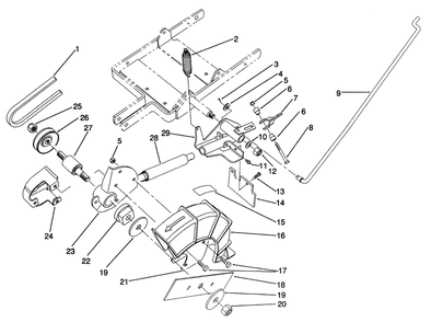Part Location Diagram of 57-7140 Toro Lever