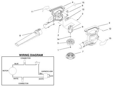 Part Location Diagram of 100-2452 Toro Housing-Rh