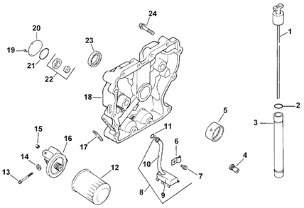 Oil Pan/Lubrication (Model 73429 Only) Diagram and Parts List for 73429 9900001 - 9999999 Toro Lawn Tractor