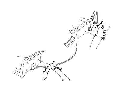 Wear Plate Model No. 49-4080 (Optional) Diagram and Parts List for 20213 2000001 - 2999999 Toro Lawn Mower