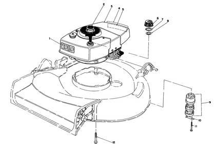 Engine Assembly Diagram and Parts List for 16165 3000001 - 3999999 Toro Lawn Mower