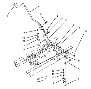 Shift Assembly (Serial No. 3901497 & Up) (Model No. 71180), (Serial No. 3900481 & Up), (Model No. 71202) Diagram and Parts List for 71180 3900001 - 3999999 Toro Lawn Tractor