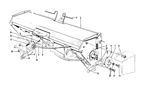 Rear Mower Assembly Diagram and Parts List for 3104 3000001 - 3999999 Toro Lawn Tractor Accessories