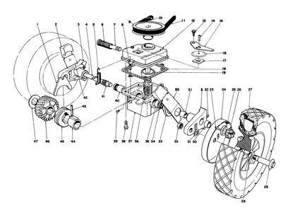 Gear Box Assembly Diagram and Parts List for 16320 2000001 - 2999999 Toro Lawn Mower