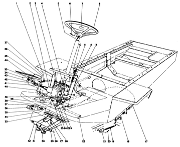 Part Location Diagram of 27-5130 Toro Arm Gear Box