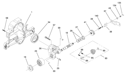 Hydro Transaxle Assembly (Continued) Diagram and Parts List for 71218 7900001 - 7999999 Toro Lawn Tractor