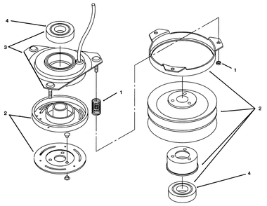 Clutch 92-6885 Diagram and Parts List for 72043 6900001 - 6999999 Toro Lawn Tractor