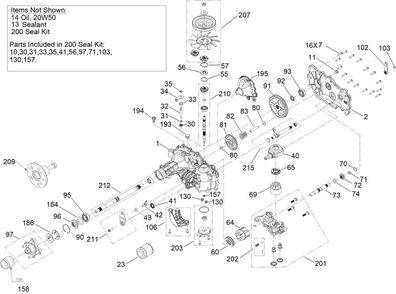 Lh Hydro Assembly No. 161-6352 Diagram and Parts List for 76606 400000000 - 417419999 Toro Lawn Tractor