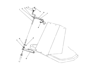 Chute Control Assembly Diagram and Parts List for 30761 800001 - 899999 Toro Snow Blower