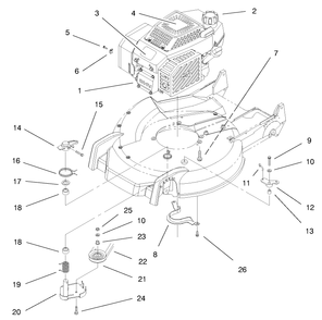 Engine Assembly Diagram and Parts List for 20476 6900001 - 6999999 Toro Lawn Mower
