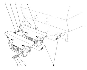 Rear Weight Kit Model No. 24-5780 (Optional) Diagram and Parts List for 30775 600001 - 699999 Toro Lawn Tractor