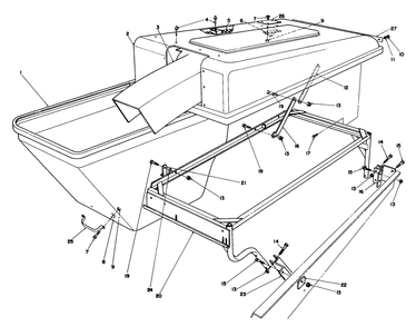 Grass Collection System Model No. 30751 (Optional) (Continued) Diagram and Parts List for 30754 7000001 - 7999999 Toro Lawn Tractor