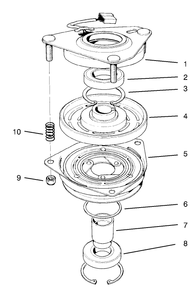 Clutch Assembly No. 54-3200 Diagram and Parts List for 30187 790001 - 795000 Toro Lawn Tractor Accessories