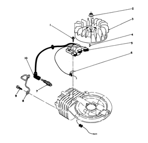 Ignition Assembly (Model No. 47pn2-3) Diagram and Parts List for 22700B 39000001 - 39999999 Toro Lawn Mower