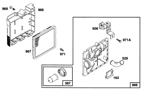 Engine Briggs & Stratton Model 12f802-0667-01 Diagram and Parts List for 20808B 6900001 - 6999999 Toro Lawn Mower