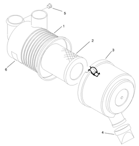 Air Filter Assembly No. 99-7120 Diagram and Parts List for 12004TC 220000001 - 220999999 Toro Lawn Tractor