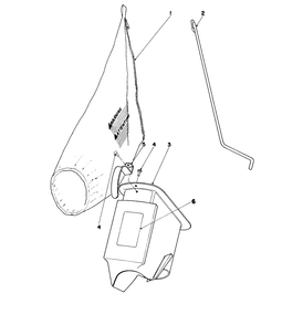 Bagging Kit No. 36-8380 (Optional) Diagram and Parts List for 16155 9000001 - 9999999 Toro Lawn Mower