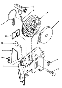 Rewind Starter No. 590531 Diagram and Parts List for 20782C 5000001 - 5999999 Toro Lawn Mower