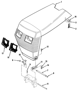 Sheet Metal And Covers Diagram and Parts List for 41-20OE02 1000001 - 1999999 Toro Lawn Tractor