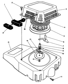 Recoil Assembly (Engine Model No. Vml0-3) Diagram and Parts List for 26626 1000001 - 1999999 Toro Lawn Mower