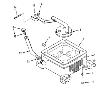 Oil Base And Fill Tube And Bracket Diagram and Parts List for 73421 5900001 - 5901046 Toro Lawn Tractor