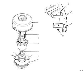 Duel Line Tap & Trim Head No. 46-2800 (Optional) Diagram and Parts List for 51665 0000001 - 0999999 Toro Trimmer