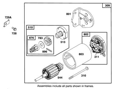 Engine Briggs & Stratton Model 286707-0452-01 Diagram and Parts List for 71180 3900001 - 3999999 Toro Lawn Tractor