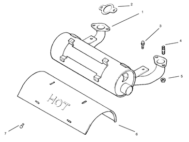 Part Location Diagram of 2406808 Toro Muffler