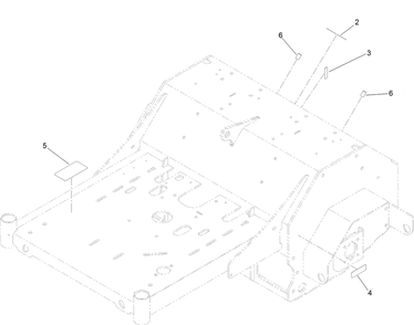 Main Frame Decal Assembly Diagram and Parts List for 39521 409760523-999999999 Toro Aerator
