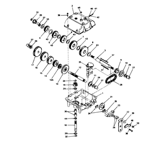 Transmission Peerless Model 700-025 Diagram and Parts List for 56132 1000001 - 1999999 Toro Lawn Tractor