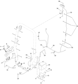 Electrical Assembly Diagram and Parts List for 74480 400000000-999999999 Toro Lawn Tractor