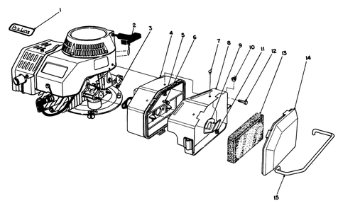 Engine Assembly Diagram and Parts List for 22025 9000001 - 9999999 Toro Lawn Mower