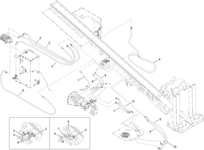 Hydraulic Pump Hose Assembly No. 3 Diagram and Parts List for 23823W 316000001 - 316999999 Toro Lawn Tractor Accessories