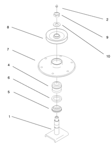 Spindle Housing Assembly No. 27-0870 Diagram and Parts List for 30151 990001 - 999999 Toro Lawn Mower