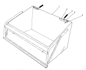 Leaf Bag Model No. 59123 (Optional) Diagram and Parts List for 56170 5000001 - 5999999 Toro Lawn Tractor Accessories