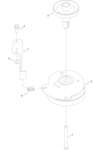 Clutch Assembly Diagram and Parts List for 75750 409479951 - 410219308 Toro Lawn Tractor