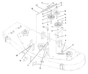 Part Location Diagram of 93-3215-03 Toro DISCONTINUED