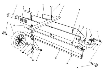 Dethatcher Kit Model No. 59126 (Optional) Diagram and Parts List for 20629C 6000001 - 6999999 Toro Lawn Mower