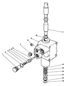 Valve Assembly No. 43-1700 Diagram and Parts List for 30798 0000001 - 0999999 Toro Lawn Tractor